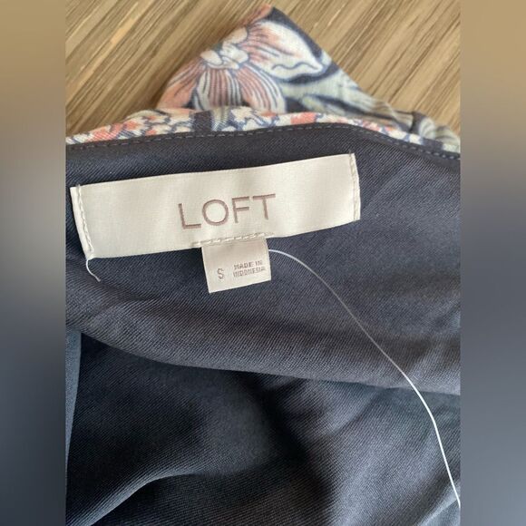 LOFT  Womens Floral Sleeveless Jersey Knit Stretch Multicolor Dress Sz Small - Picture 9 of 10